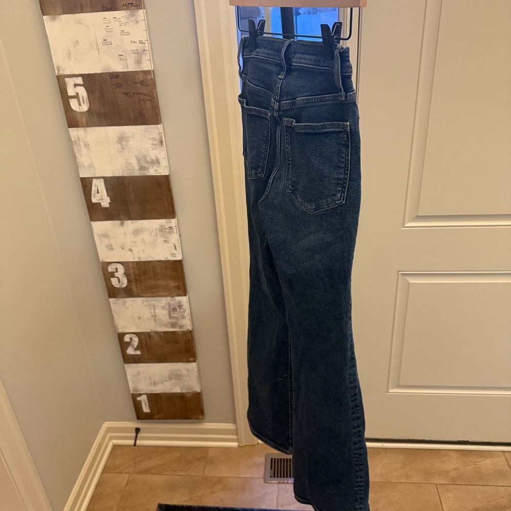 Madewell Skinny Flare Jeans 24 Dark Wash High Rise Slimming Boot Jeans - Picture 2 of 9